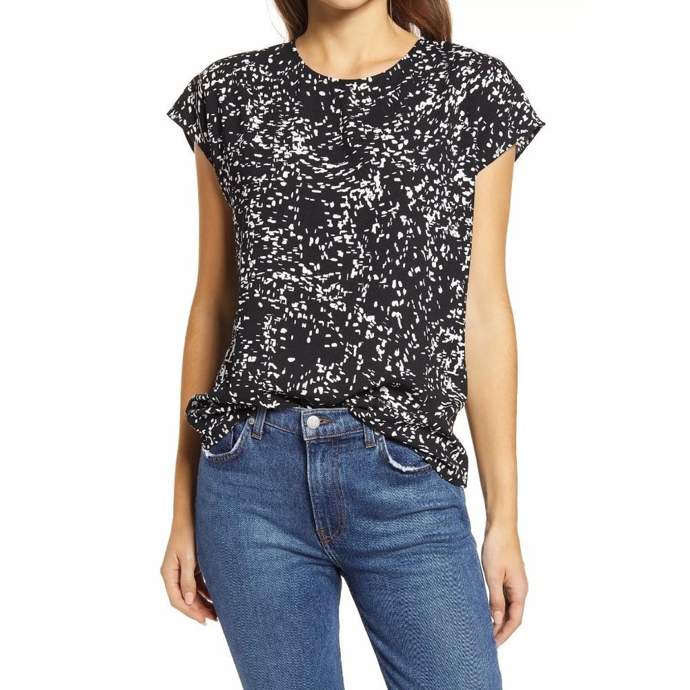 Halogen Cap Sleeve Blouse